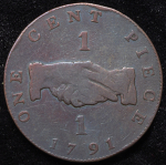 1 цент 1791 (Сьерра-Леоне. Британская Западная Африка)