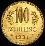 100 шиллингов 1927 (Австрия)
