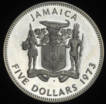 5 долларов 1973 "Первый министр Ямайки - Норман Мэнли" (Ямайка)