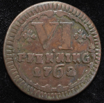 6 пфеннингов 1762 (Мюнстер)