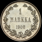 1 марка 1908 (Финляндия) L