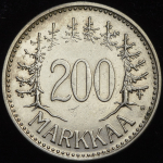 200 марок 1957 (Финляндия) H