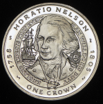 1 крона 2006 "Горацио Нельсон 1758-1805" (Фолклендские острова)