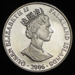 1 крона 2006 "Горацио Нельсон 1758-1805" (Фолклендские острова)