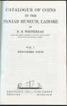 Книга "Catalogue of coins in the Panjab Museum, Lahore" 1914 РЕПРИНТ