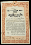Облигация 1000 долларов 1911 "City of Jersey Water Gold Bond" (США)