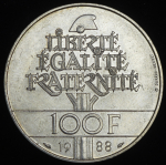 100 франков 1988 "Братство" (Франция)