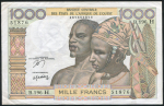 1000 франков 1978-79 (Нигер)