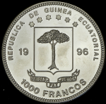 1000 франков 1996 "Марка" (Экваториальная Гвинея)