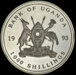 1000 шиллингов 1993 "Маттерхорн" (Уганда)