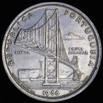 20 эскудо 1966 "Открытие моста Антониу Салазара" (Португалия)