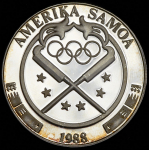 5 долларов 1988 "XXIV летние Олимпийские Игры, Сеул 1988" (Восточная Самоа)
