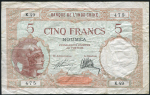 5 франков 1926 (Новая Каледония)
