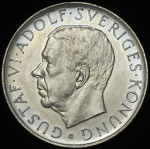 5 крон 1952 "70 лет со дня рождения Густава VI Адольфа" (Швеция)