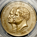 Медаль "Русско-Прусские маневры. 1835" (в слабе)