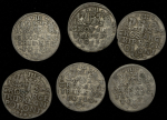Набор из 6-ти сер. монет Сигизмунд III (Польша)