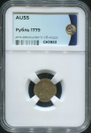 Рубль 1779 "Дворцовый" (в слабе)