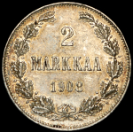 2 марки 1908 (Финляндия) L