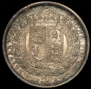 1/2 кроны 1887 (Великобритания)
