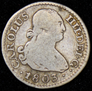 1/2 реала 1803 (Испания)