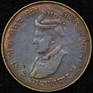 1/4 анна, 1942 (Княжество Гвалиор, Индия)