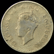 1/4 рупия 1940 (Британская Индия)