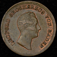 1 крейцер 1834 (Баден)