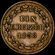 1 крейцер 1838 (Нассау)