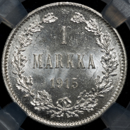 1 марка 1915 (Финляндия) (в слабе) S