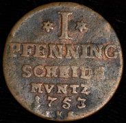1 пфеннинг 1753 (Ангальт-Бернбург)