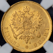 10 марок 1913 (Финляндия) (в слабе)