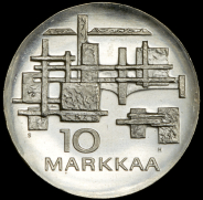 10 марок 1967 "50 лет независимости" (Финляндия)