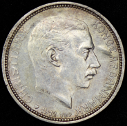 2 кроны 1912 "Смерть Фредерика VIII и вступление на престол Кристиана X" (Дания)