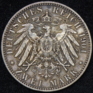 2 марки 1901 "200 лет Пруссии" (Германия)