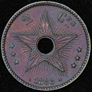 2 сантима 1888 (Свободное государство Конго)