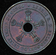 2 сантима 1888 (Свободное государство Конго)