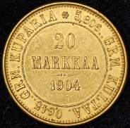 20 марок 1904 (Финляндия) L