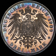 3 марки 1909 (Саксония) Е