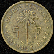 5 франков 1952 (Руанда-Урунди)