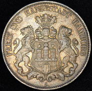 5 марок 1902 (Гамбург) J