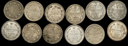 Набор из 12-ти сер. монет 5 копеек