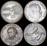 Набор из 4-х сер. монет 50 шиллингов (Австрия)