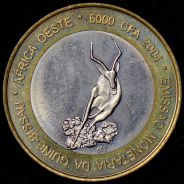 6000 франков 2004 КФА ВСЕАО (Гвинея-Бисау)