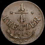 1/4 крейцера 1816 (Австрия)