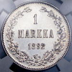 1 марка 1892 (Финляндия) (в слабе) L