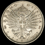 1 лира 1907 (Италия) R