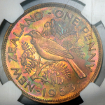 1 пенни 1953 (Новая Зеландия) (в слабе)