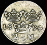 2 марки 1694 (Швеция)