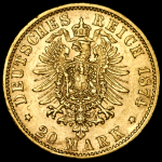 20 марок 1874 (Бавария) D