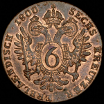 6 крейцеров 1800 (Австрия)